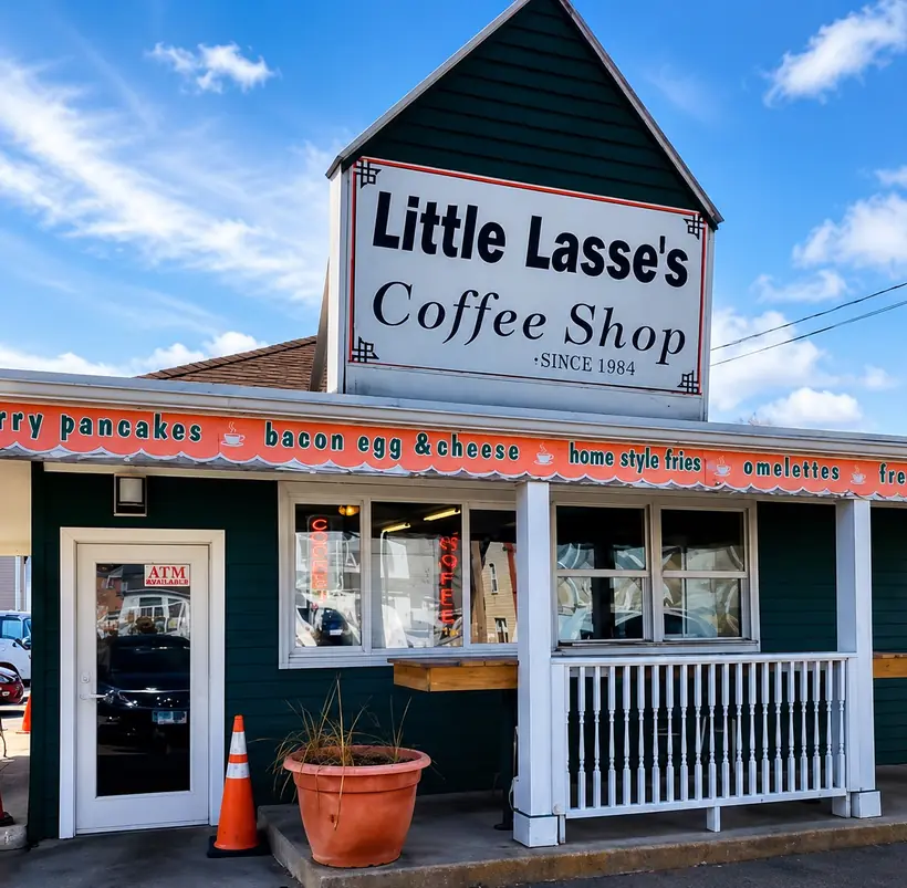 Little Lasse's Coffee Shop storefront, since 1984